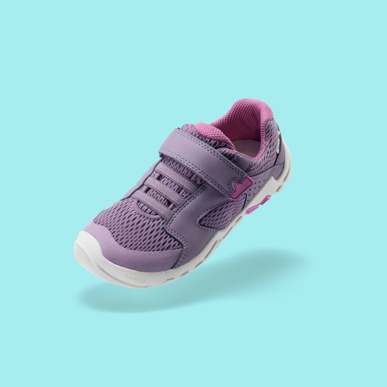 TRACE - Lila Sneaker low mit Klettverschluss