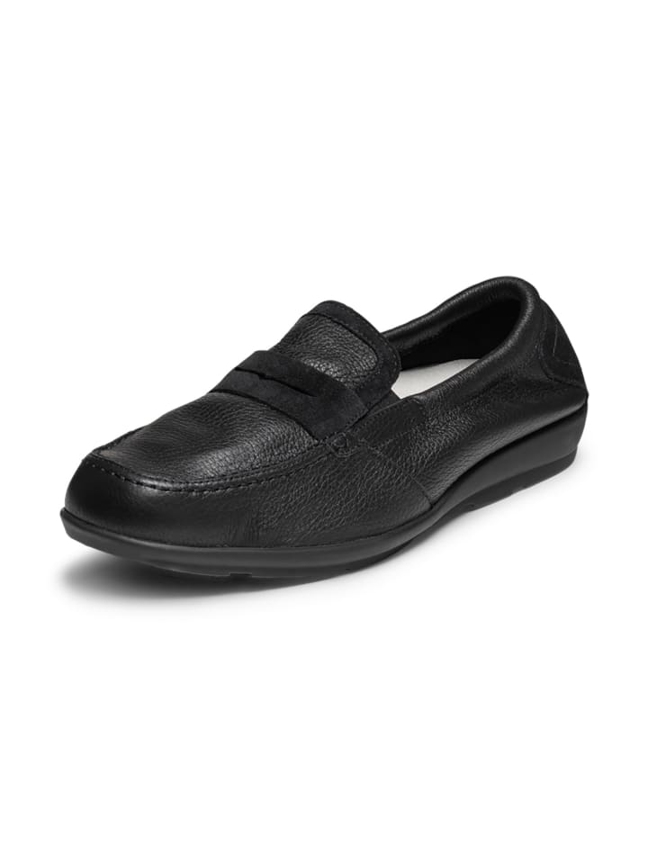 VITAFORM Hirschleder Mokassins in schwarz günstig kaufen