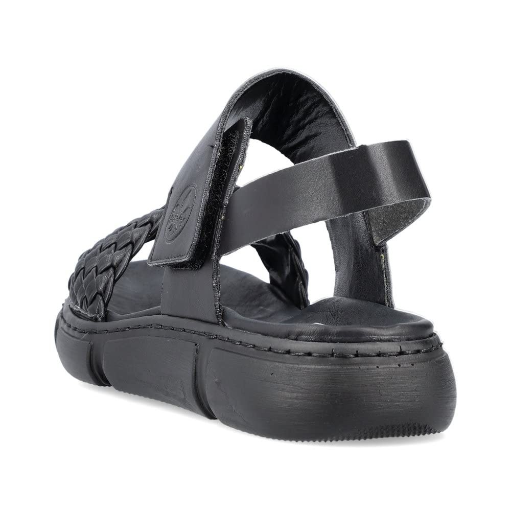 RIEKER Klassische Sandalen schwarz