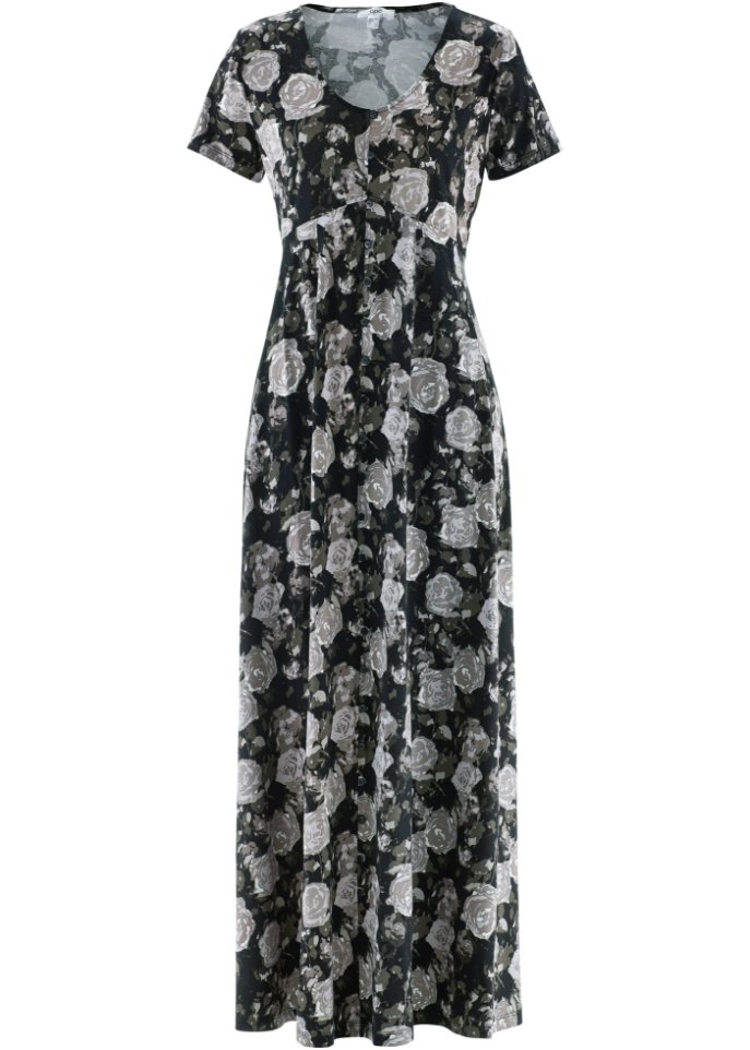 Maxi- Shirt- Kleid, kurzarm