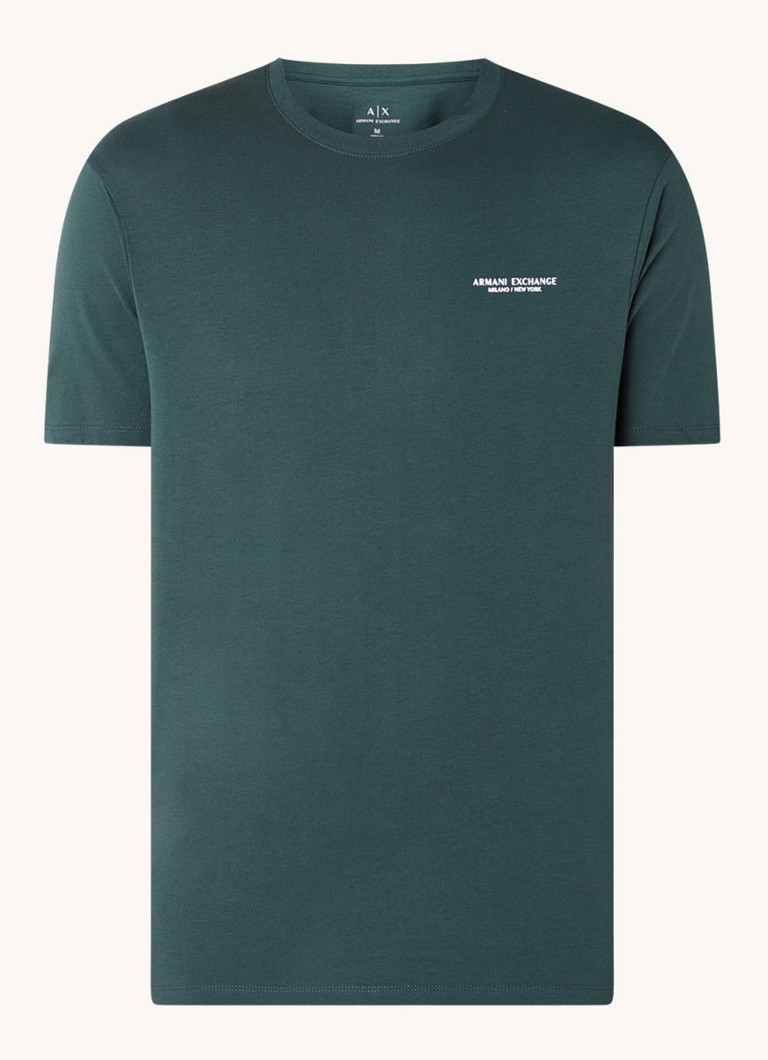 Armani Exchange T-krekls ar logotipa apdruku