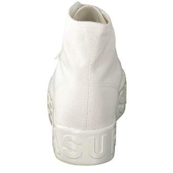 Superga Shiny 3D Lettering Sneaker in weiß