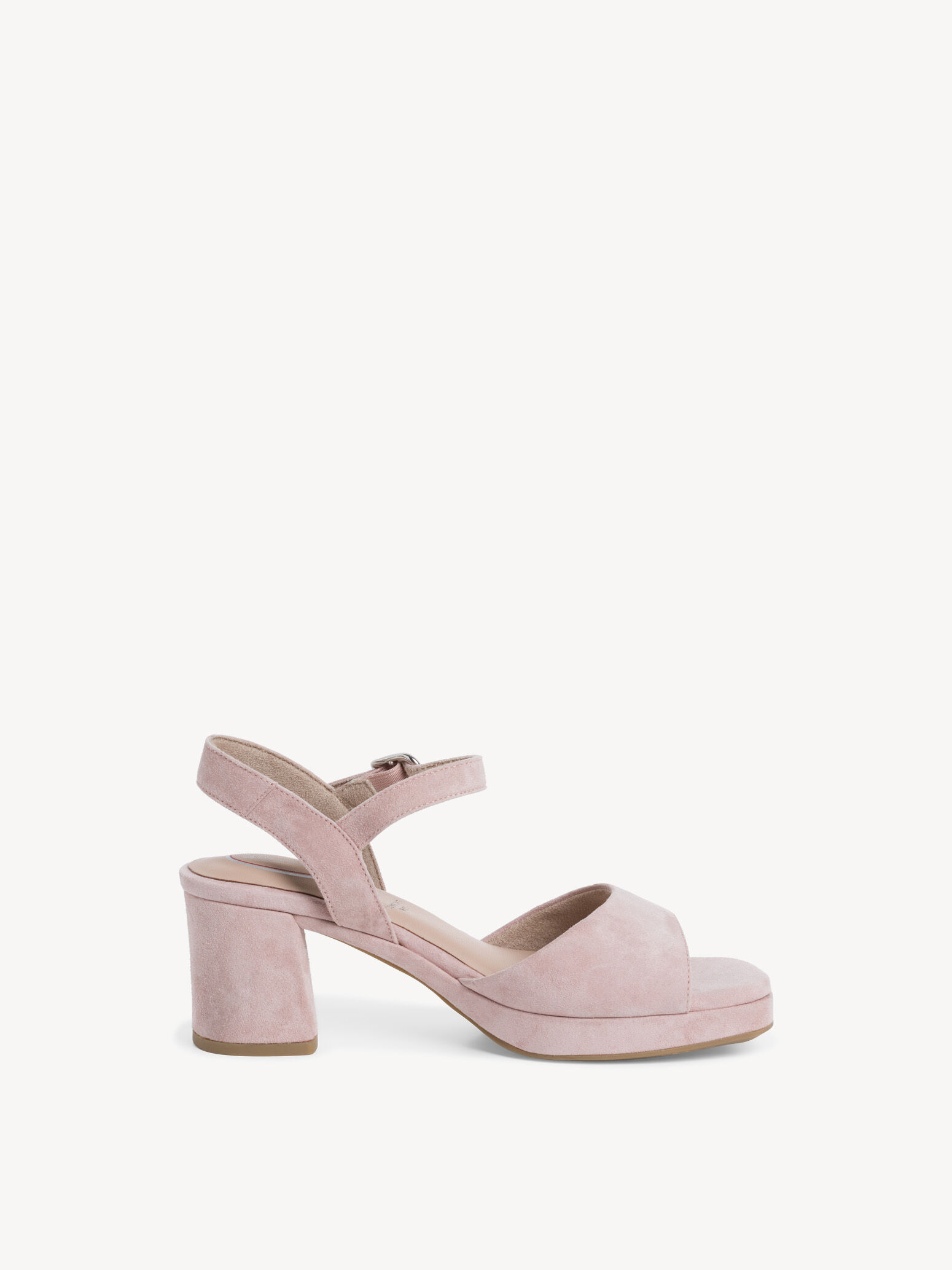 Sandale à talon en cuir - rose