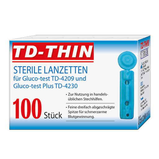 GLUCO TEST Lanzetten  100 St  Lanzetten
