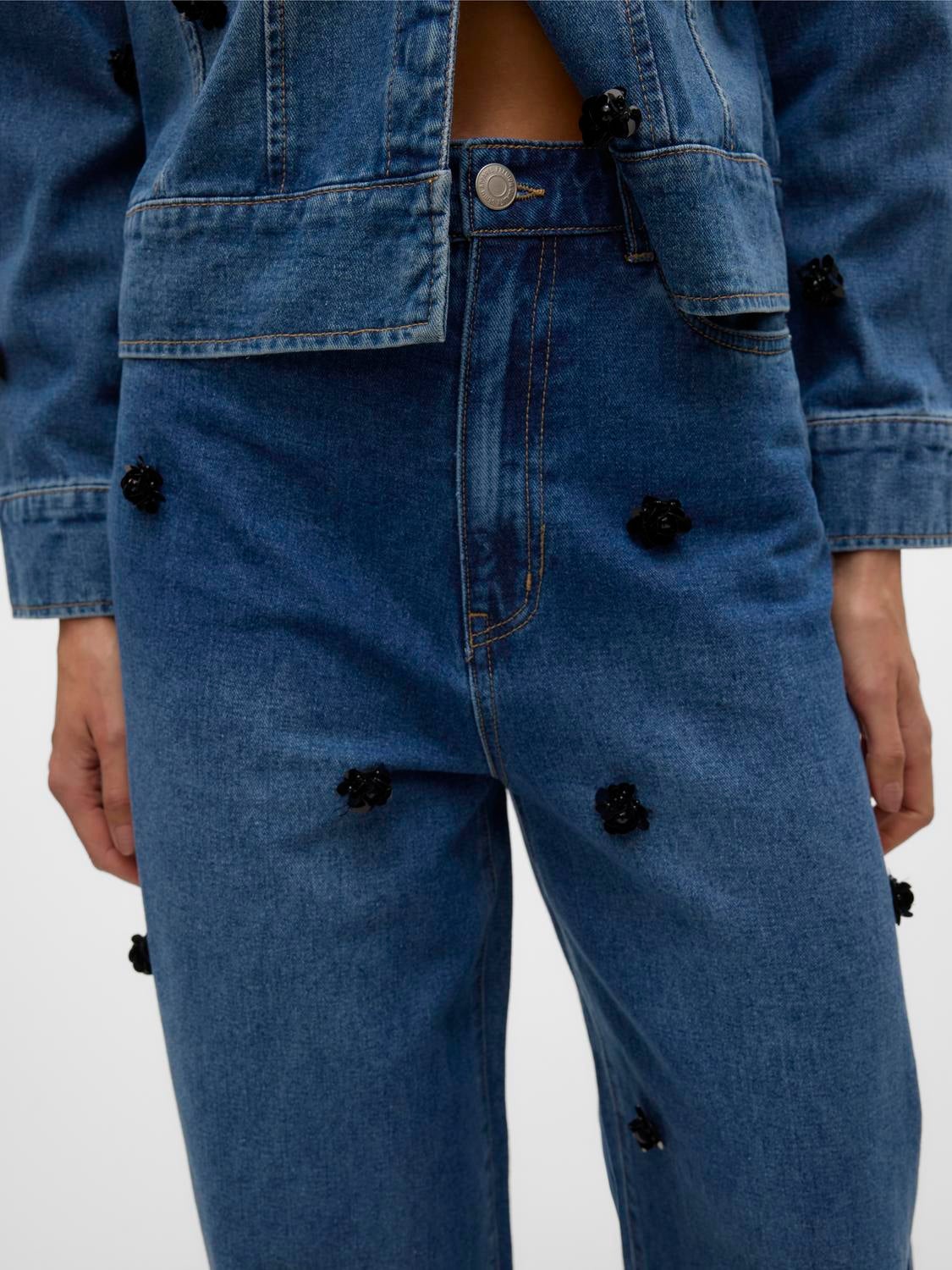 VMTAYLOR Mid Rise Baggy Fit Jeans