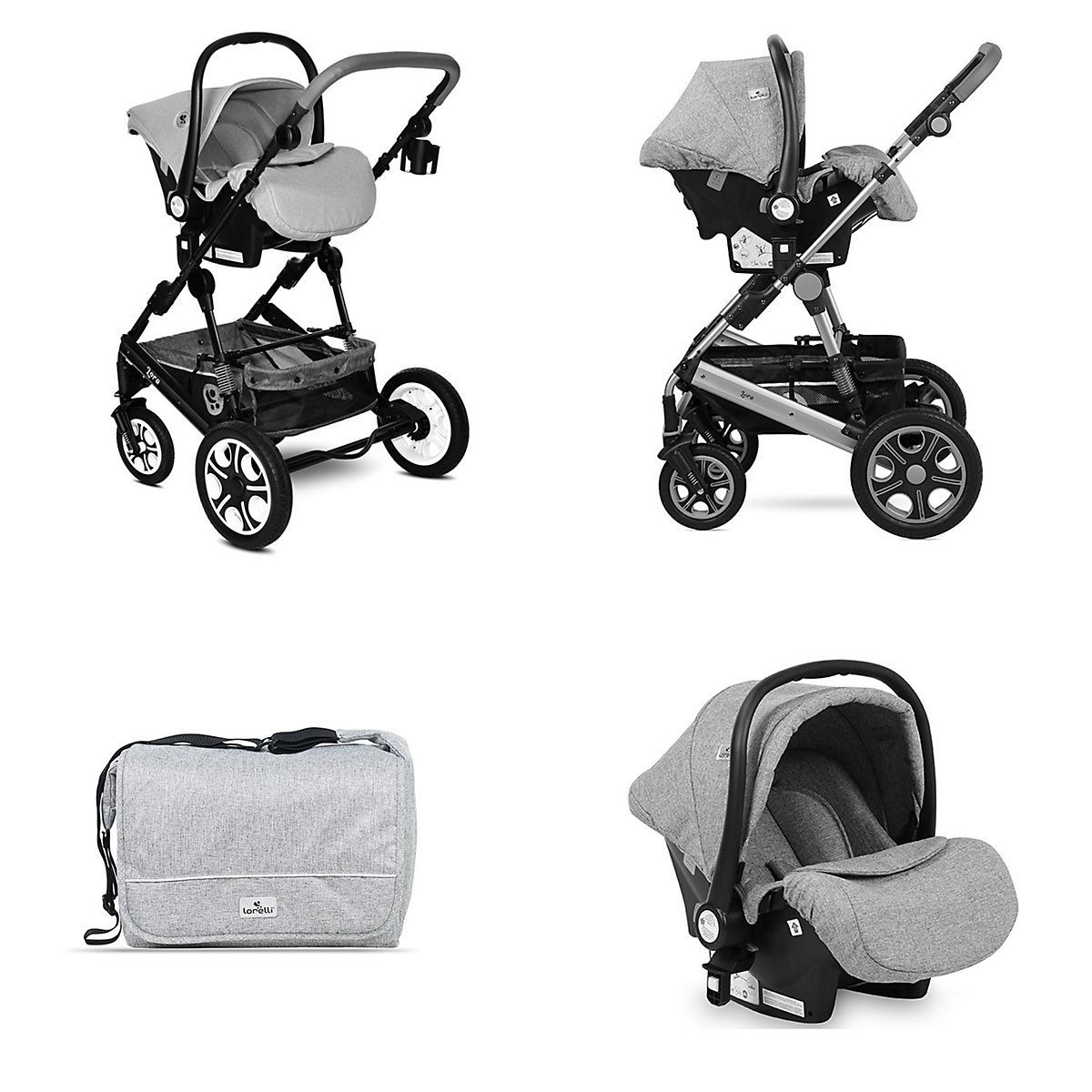 Kombikinderwagen Lora 3 in 1 Kombikinderwagen