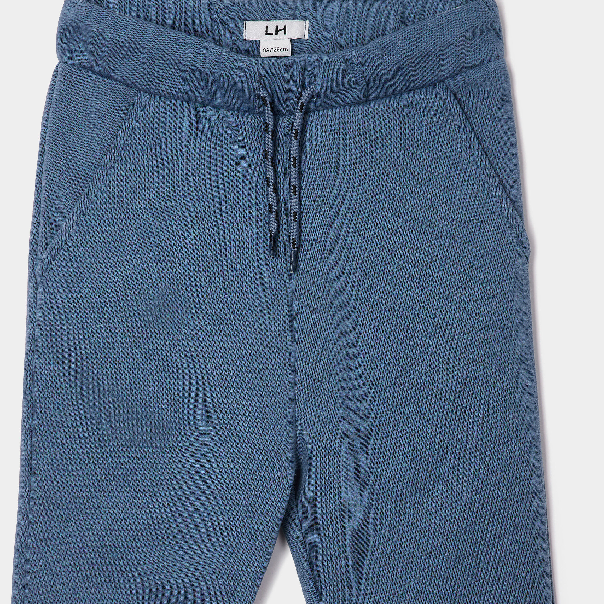 Pantalon de jogging molleton droit bleu garçon | La Halle