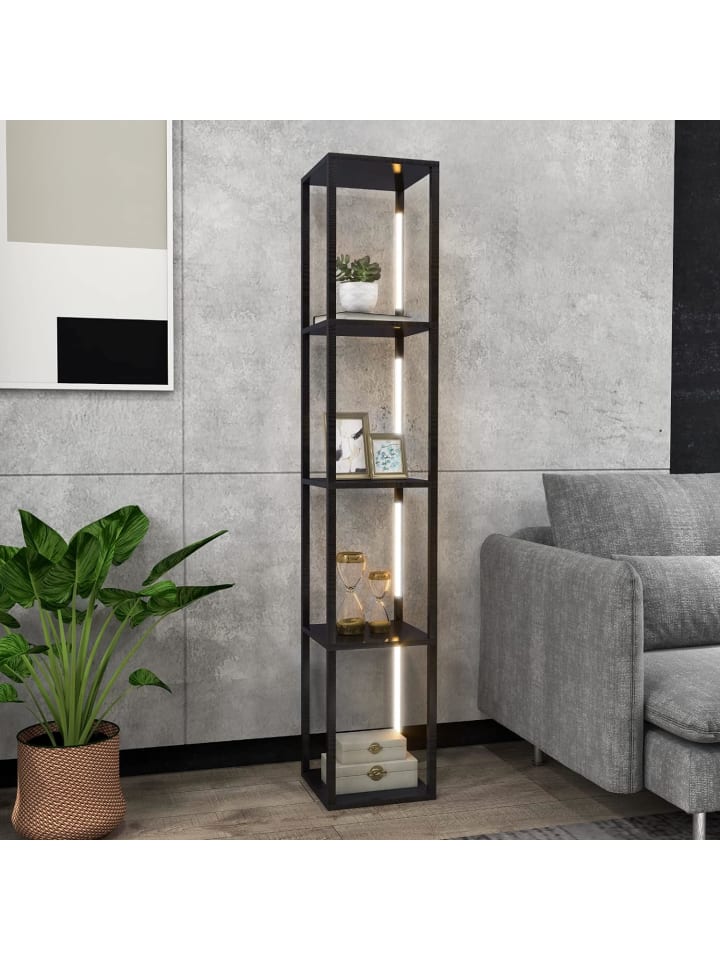 COSTWAY Stehleuchte Regal in Schwarz günstig kaufen 29 cm