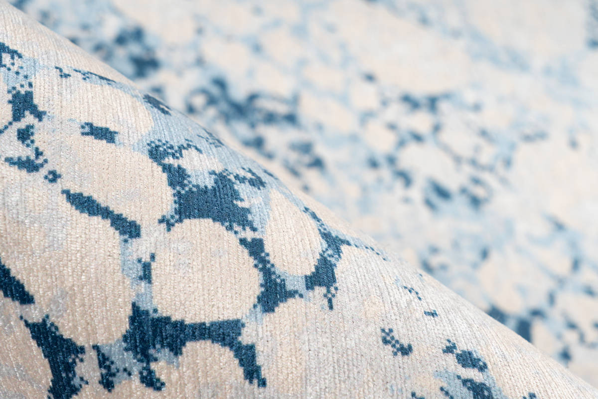 Arte Espina Teppich Creme / Blau 80cm x 150cm