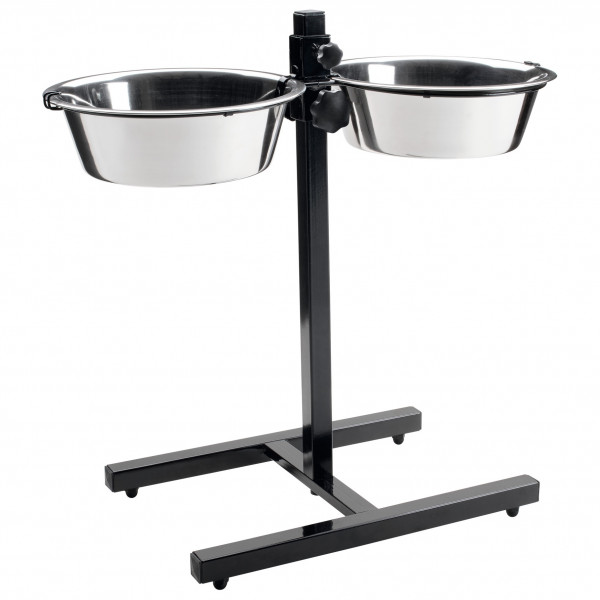 Hunter - Bar mit 2 Edelstahlnäpfen Basic - Hundezubehör