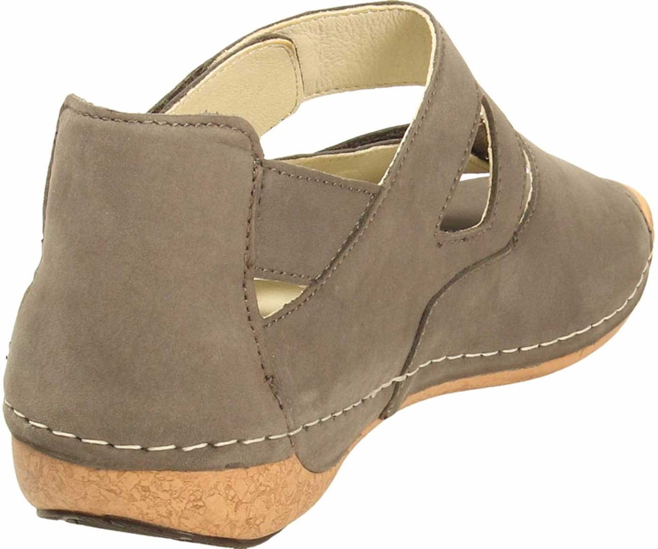 WALDLÄUFER Komfort Sandalen grau Sandalette