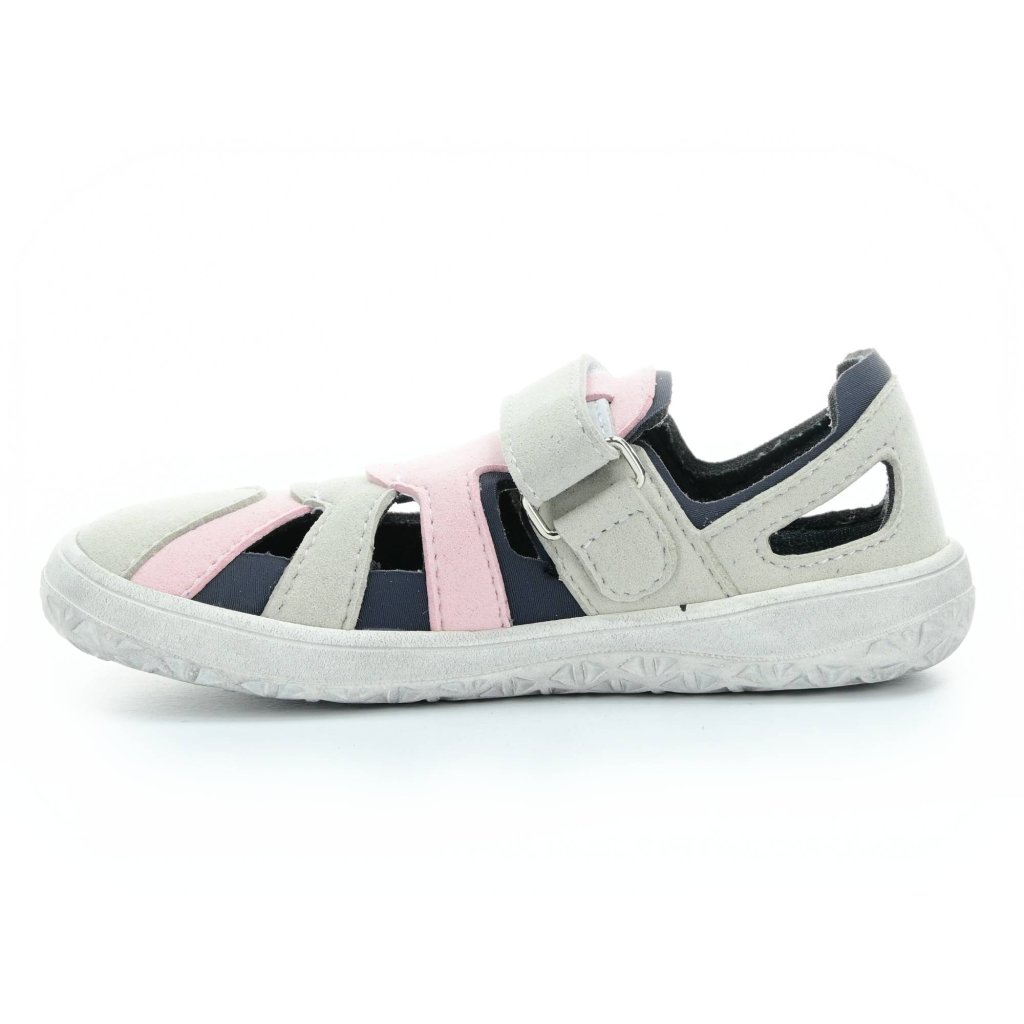 Jonap Kelly Grau-Rosa Barfußsandalen