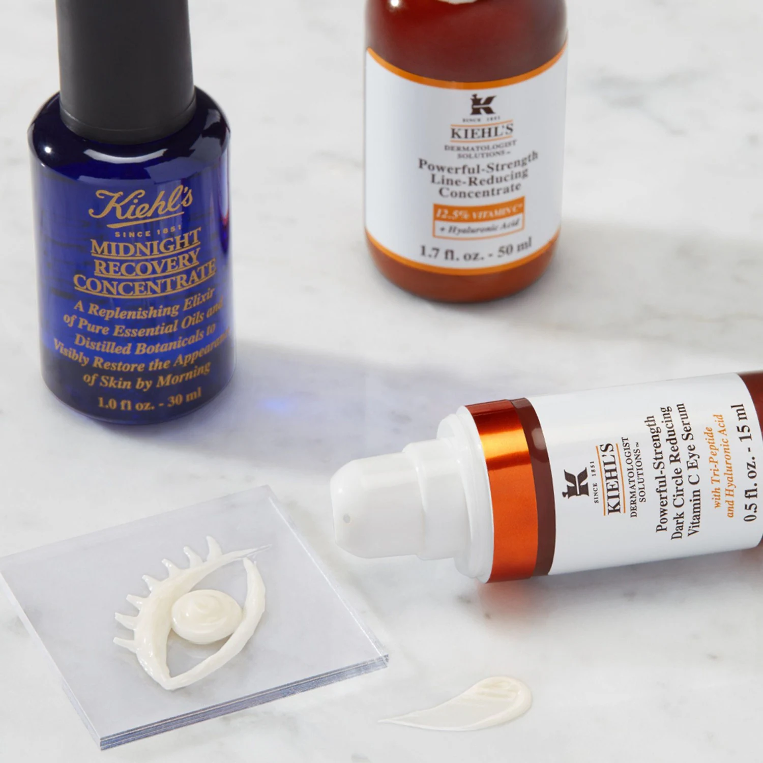 Kiehl's kraftig vitamin C-øyeserum som reduserer linjer og mørke ringer