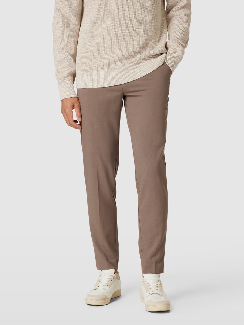 Chino mit Paspeltasche in sand meliert