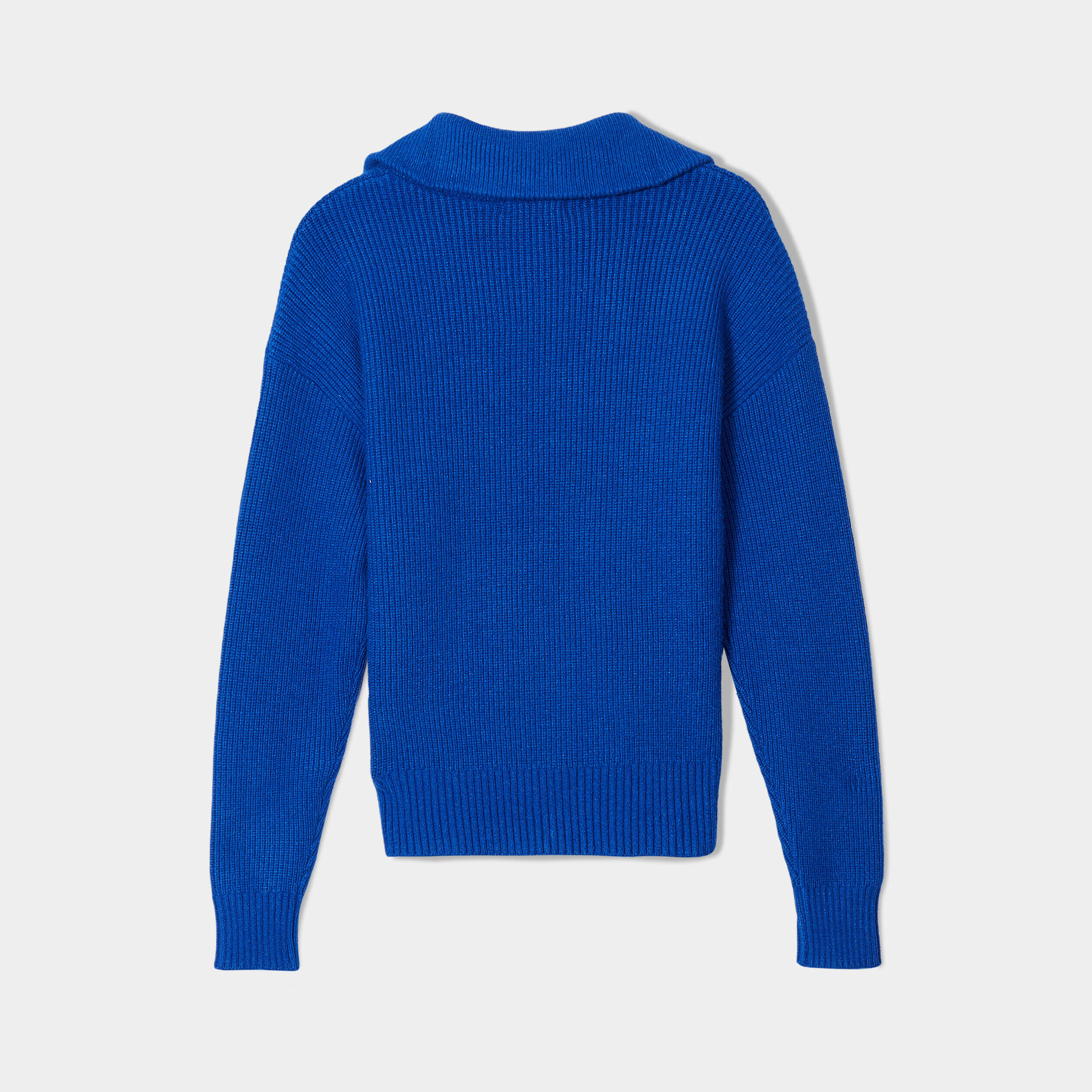Pull col camionneur bleu electrique femme | Cache Cache