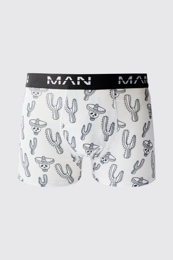 Man Boxershorts mit Western-Print