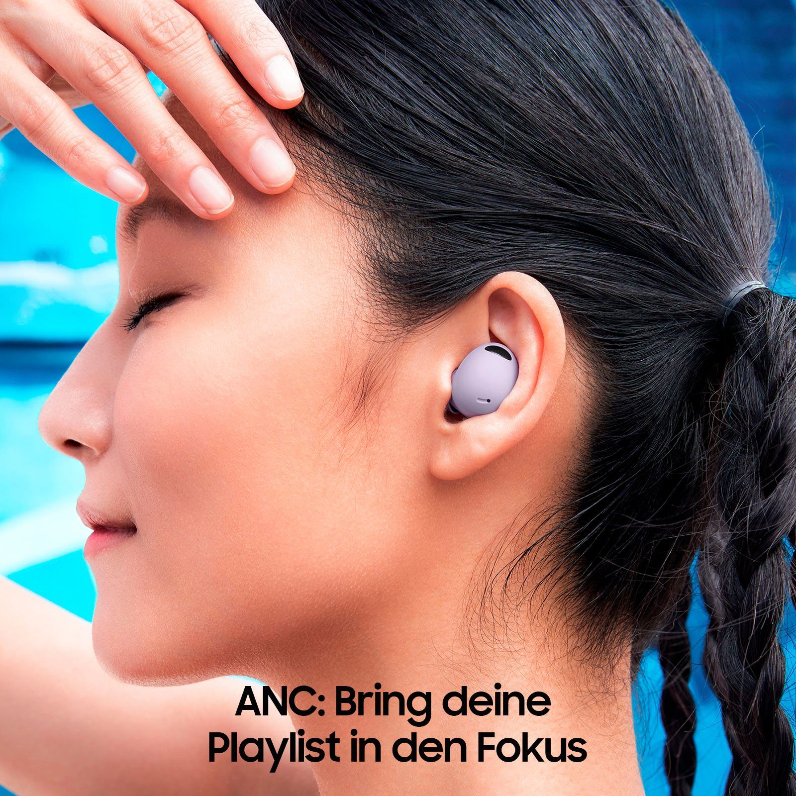 Samsung Galaxy Buds2 Pro wireless In-Ear-Kopfhörer (Active Noise Cancelling (ANC), Freisprechfunktion, Sprachsteuerung, Bixby, A2DP Bluetooth, AVRCP Bluetooth, HFP)