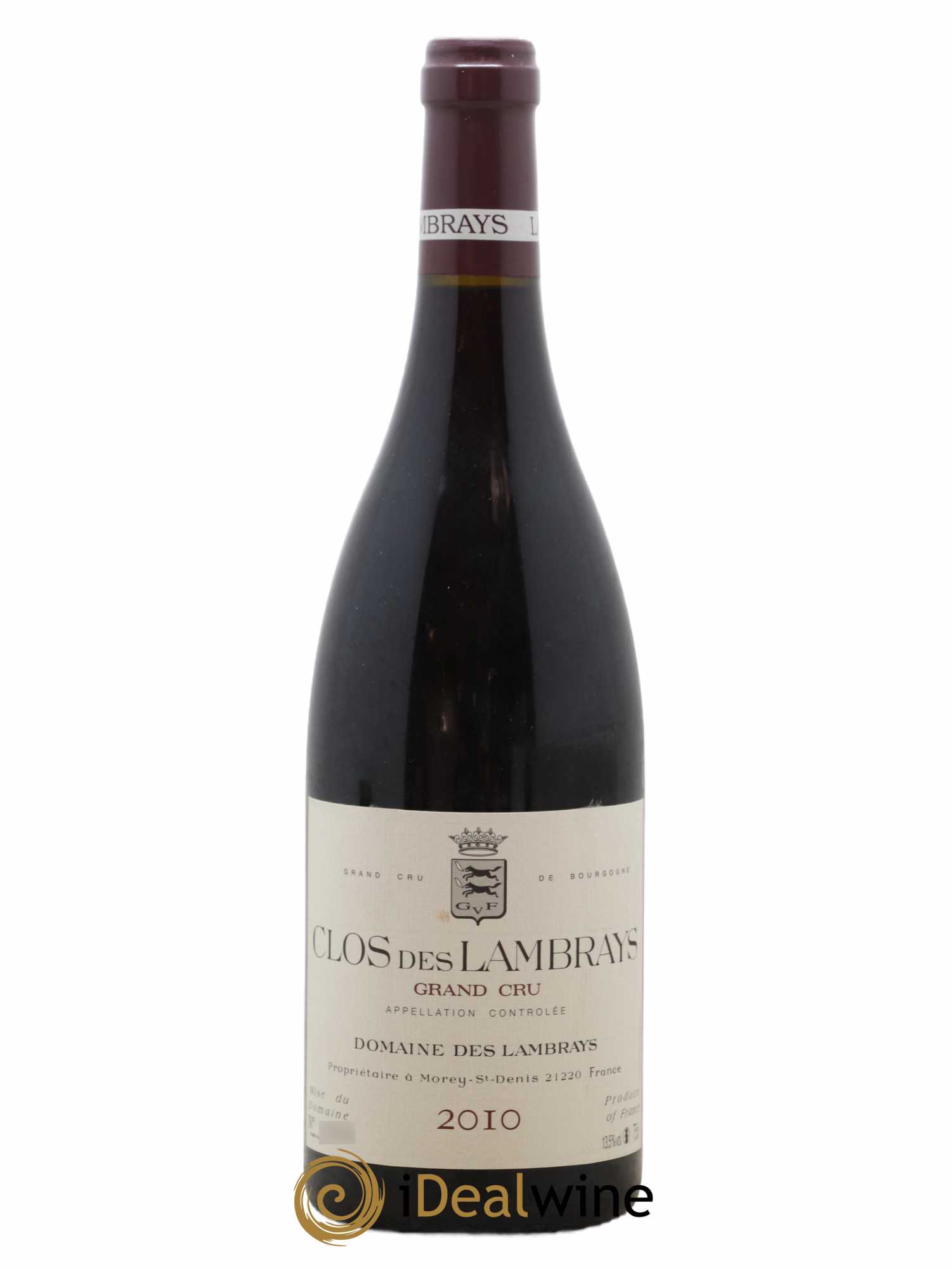 Clos des Lambrays Grand Cru Domaine des Lambrays  2010 - Lot de 1 Bouteille