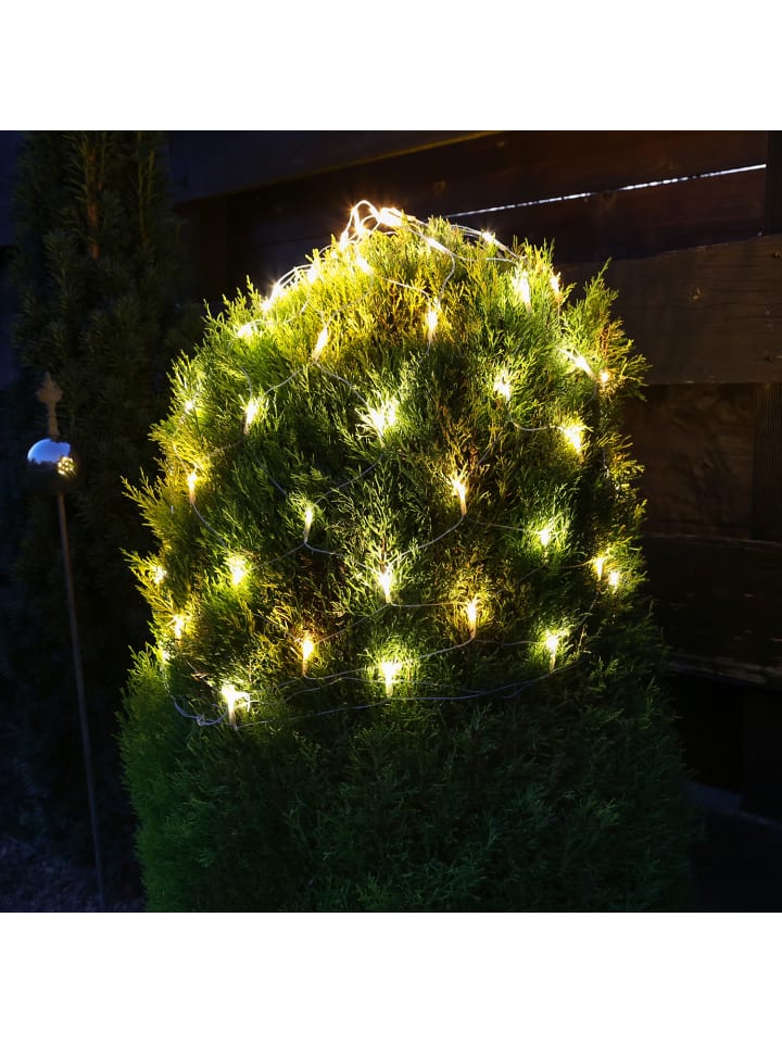 MARELIDA LED Lichternetz für Buchsbaum mit Blinkfunktion D: 50cm in transparent günstig kaufen onesize