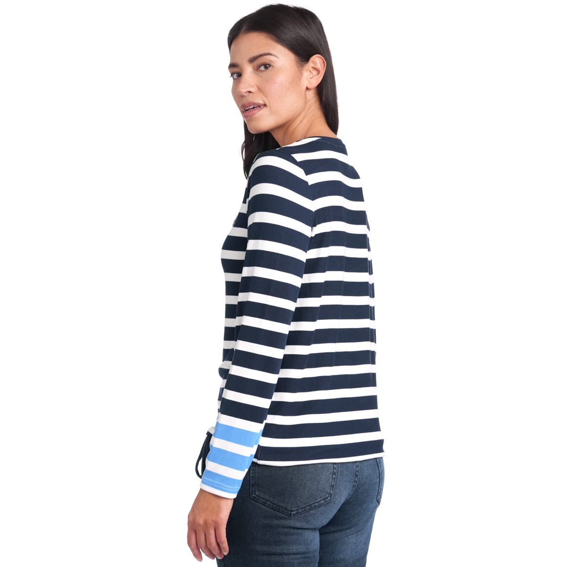 Damen Langarmshirt mit Streifen
