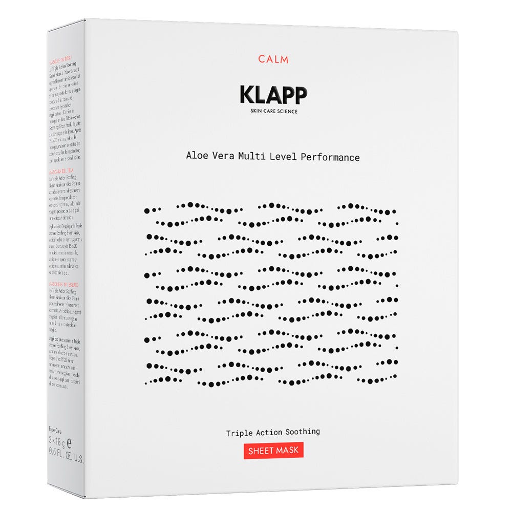 Klapp Cosmetics Skin Natural Triple Action Soothing Sheet Mask
