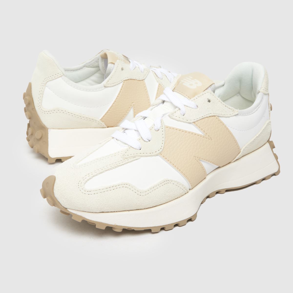 New Balance 327 sportcipő fehér és bézs színben