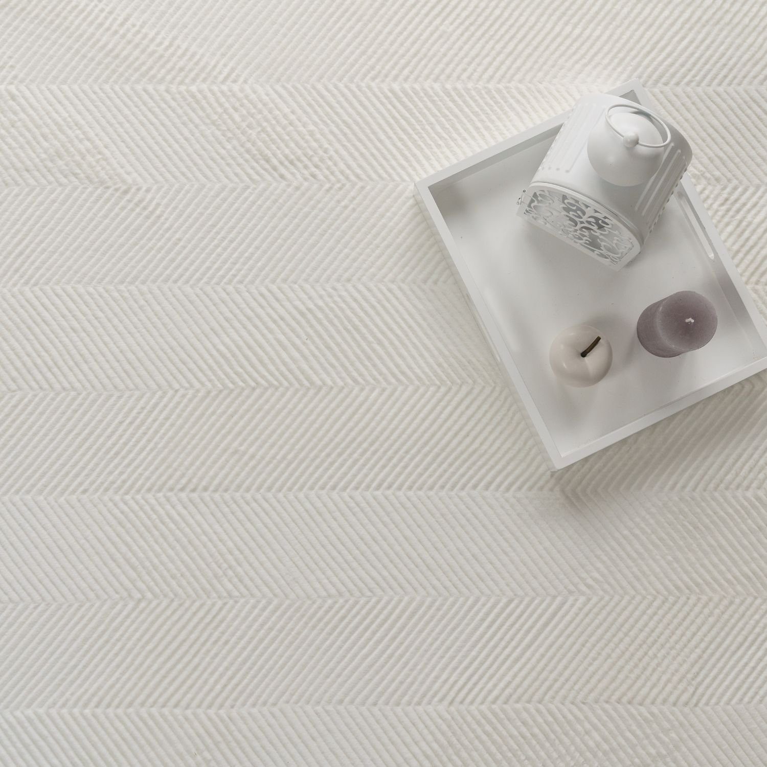 Teppich Wohnzimmer Teppich Kurzflor Einfarbig Geometrisch Rutschfest Modern, TT Home, rechteckig, Höhe: 17 mm