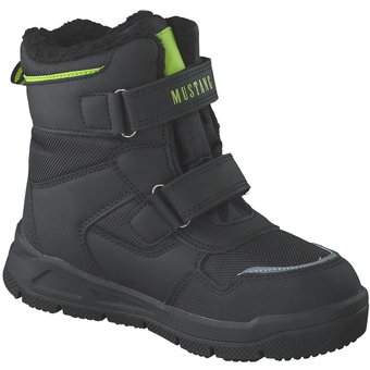 Mustang Klett Boots in schwarz