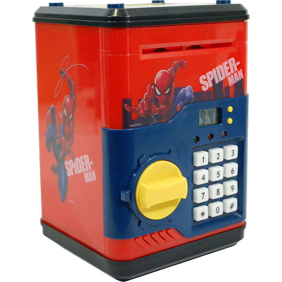 Digitale Spardose Spider-Man, inkl. Stift, Spitzer & Radierer