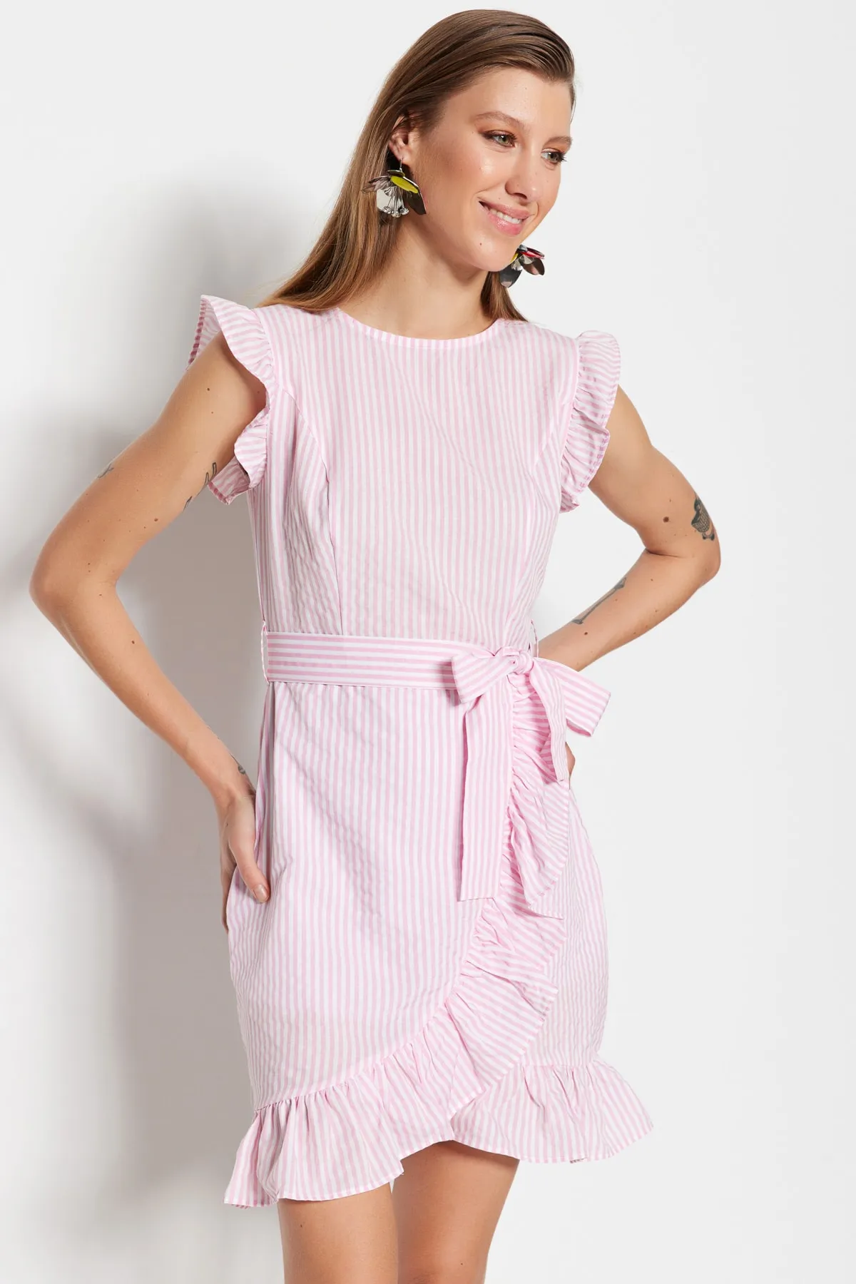Trendyol Collection  Rosa Gestreift TWOSS21EL1290