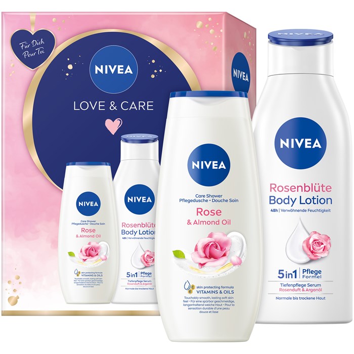 Body Lotion und Milk Geschenkset von NIVEA