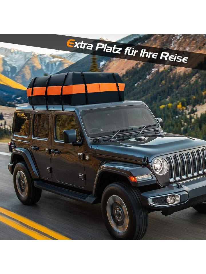 COSTWAY 50 L Dachbox für Auto in Schwarz günstig kaufen 100 cm