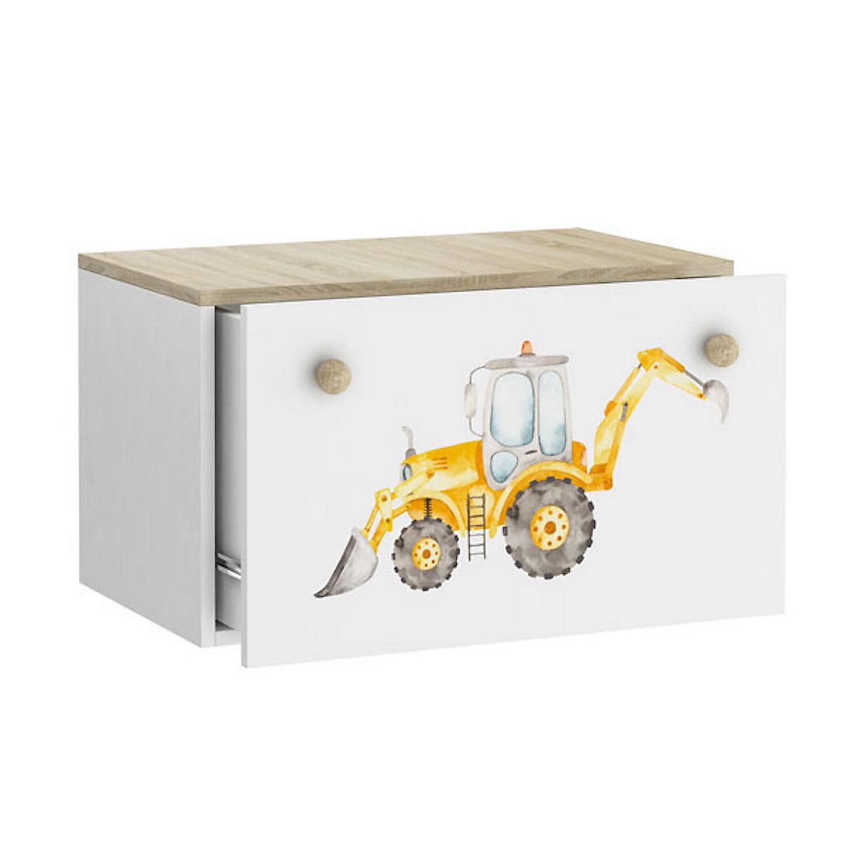Spielzeugtruhe Sitztruhe Inga 70cm Motiv wählbar mit 1 Schublade