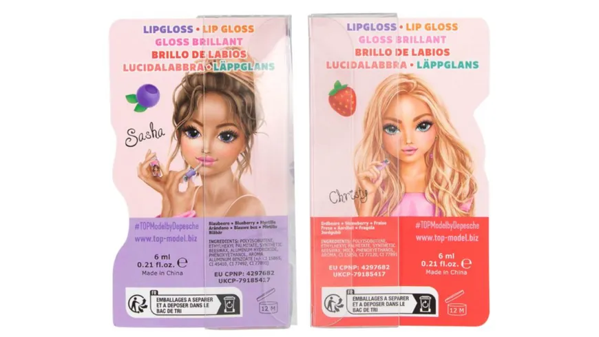 TOPModel Lipgloss Glow BEAUTY and ME sortiert