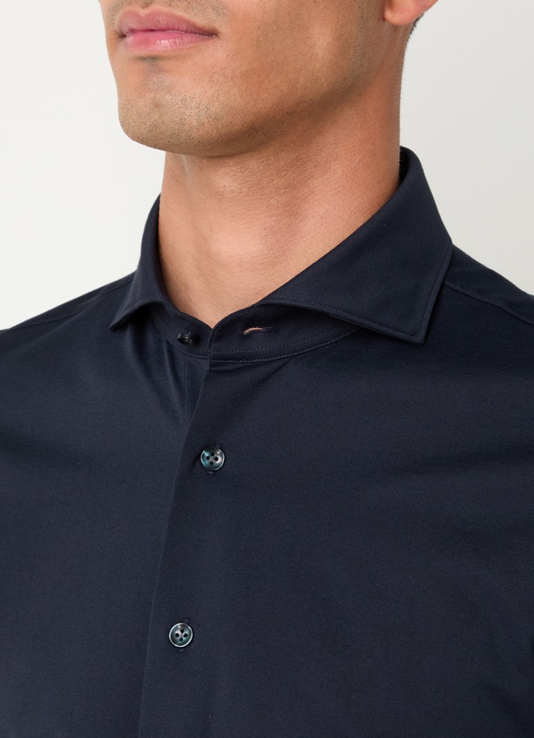 Profuomo Slim fit košulja s izrezanim ovratnikom