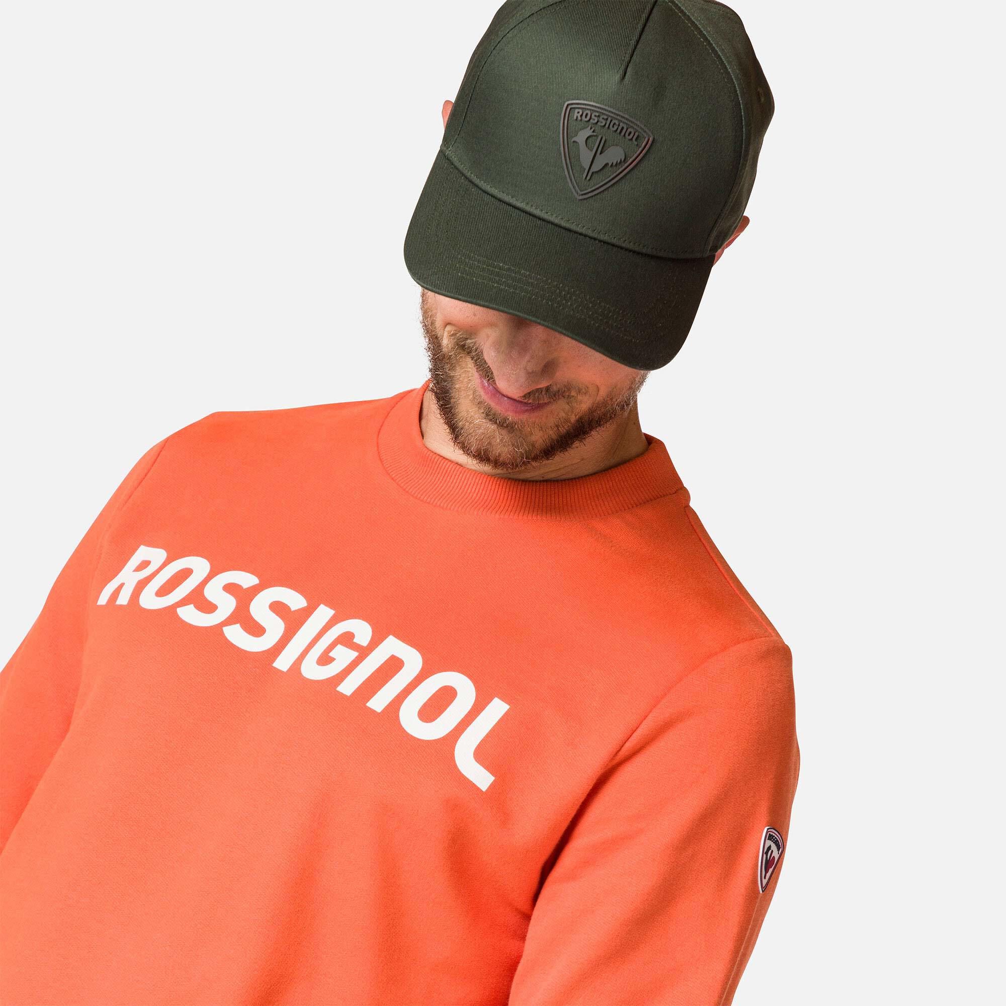 Sweat en coton à col rond Logo Homme