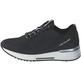 Tom Tailor Schnürsneaker in schwarz