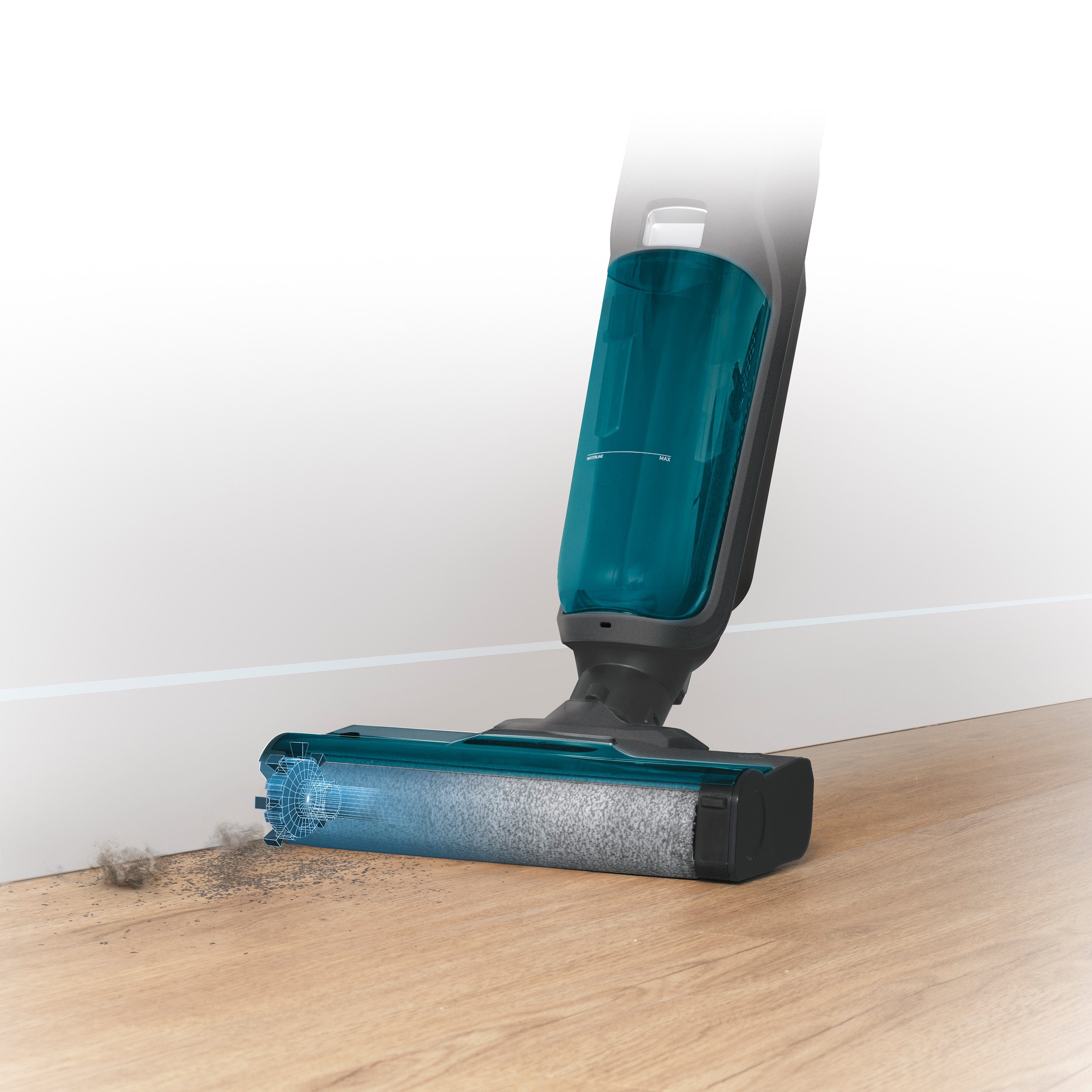 SCHNEIDER Nass-Trocken-Akkusauger Dual Expert, 150 W, Beutellos, HEPA 10 Filter, 78 dB, 680 ml Wassertank, 5200 mAh Akku