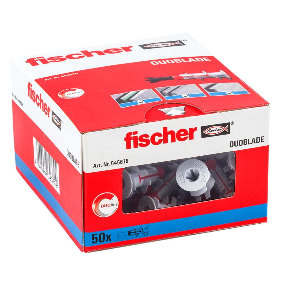 Fischer 545676 Tipla za suhu gradnju DUOBLADE s vijkom