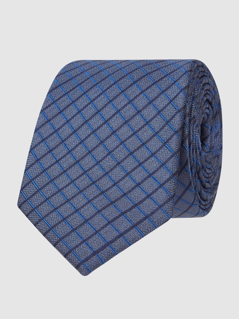 Krawatte aus reiner Seide (6,5 cm) in marineblau