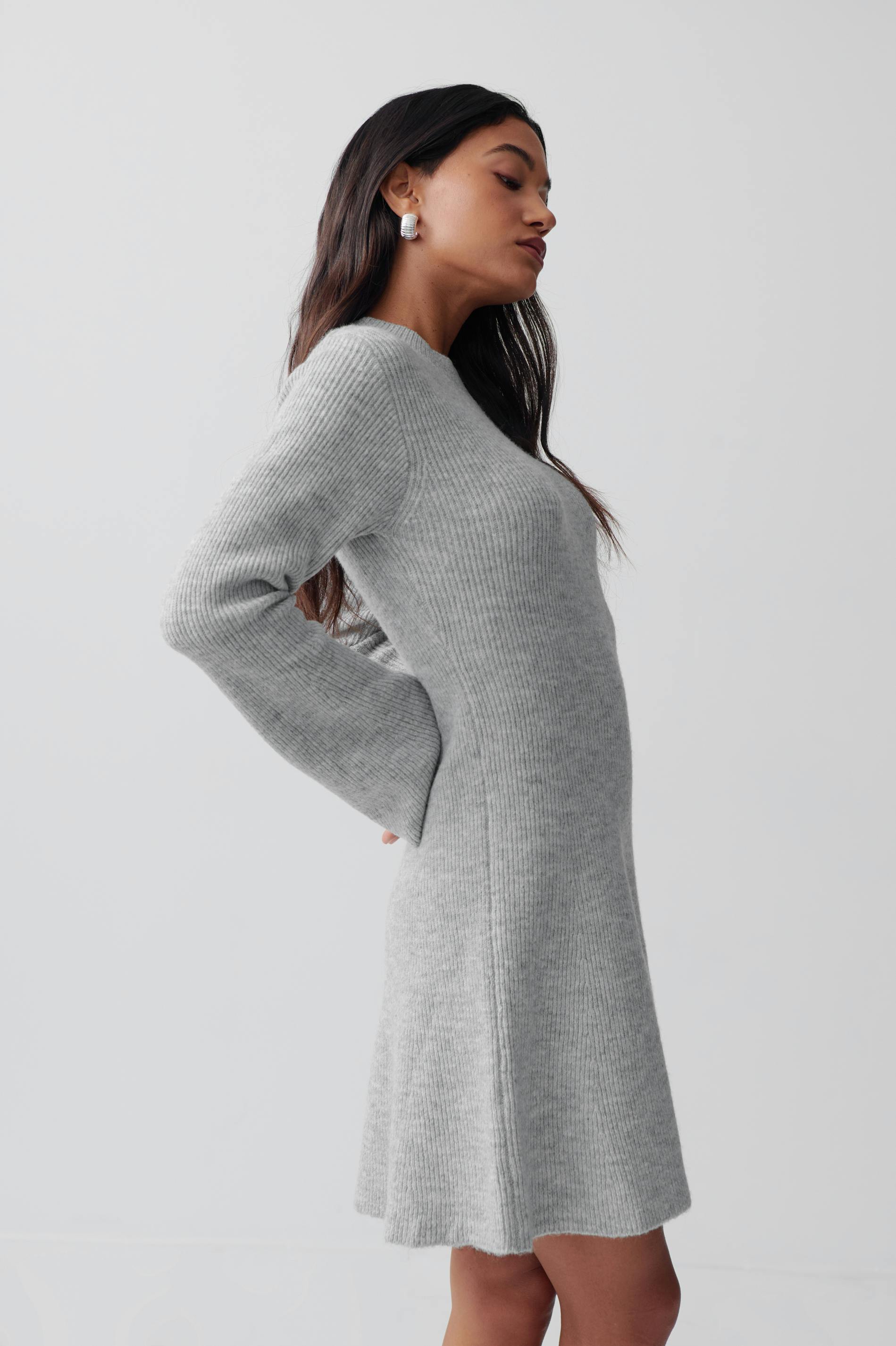 A-line knitted dress