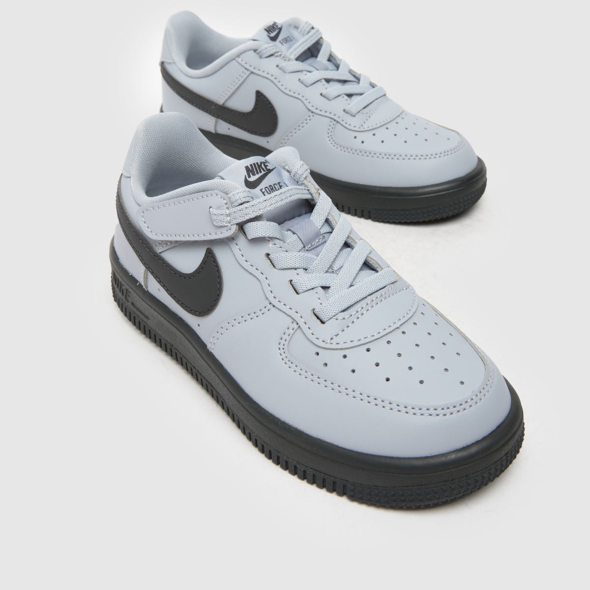 Nike grå Air Force 1 Low Easy on Pojkar Junior träningsskor