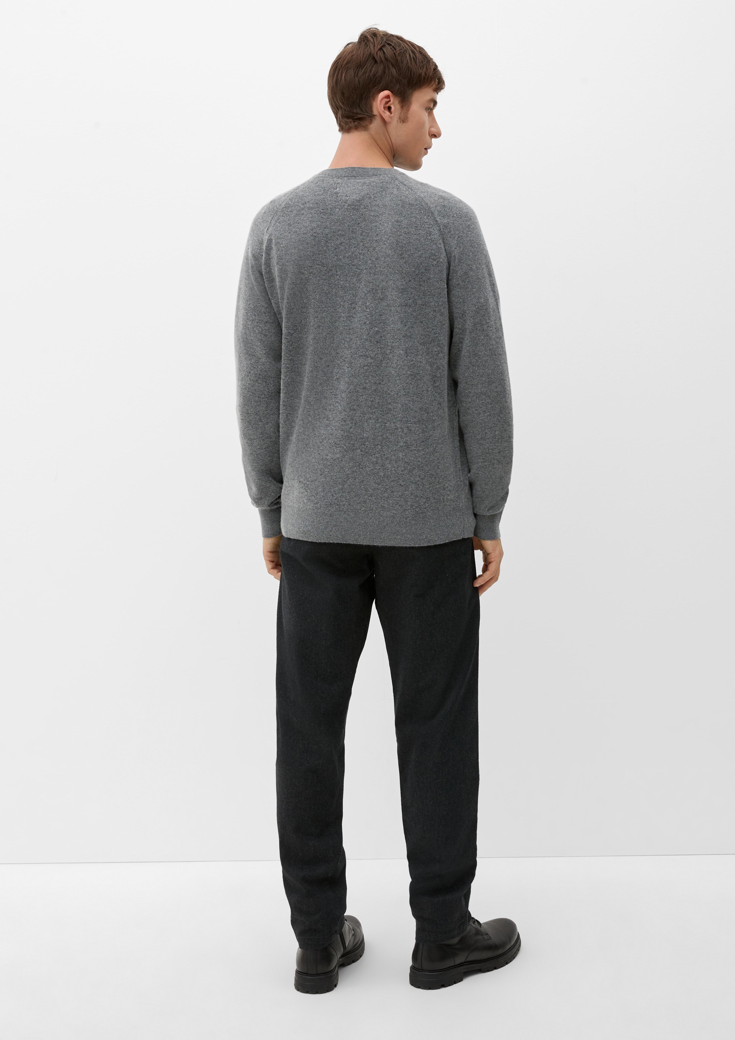 Feinstrick-Pullover aus Wollmix  2124531-9730
