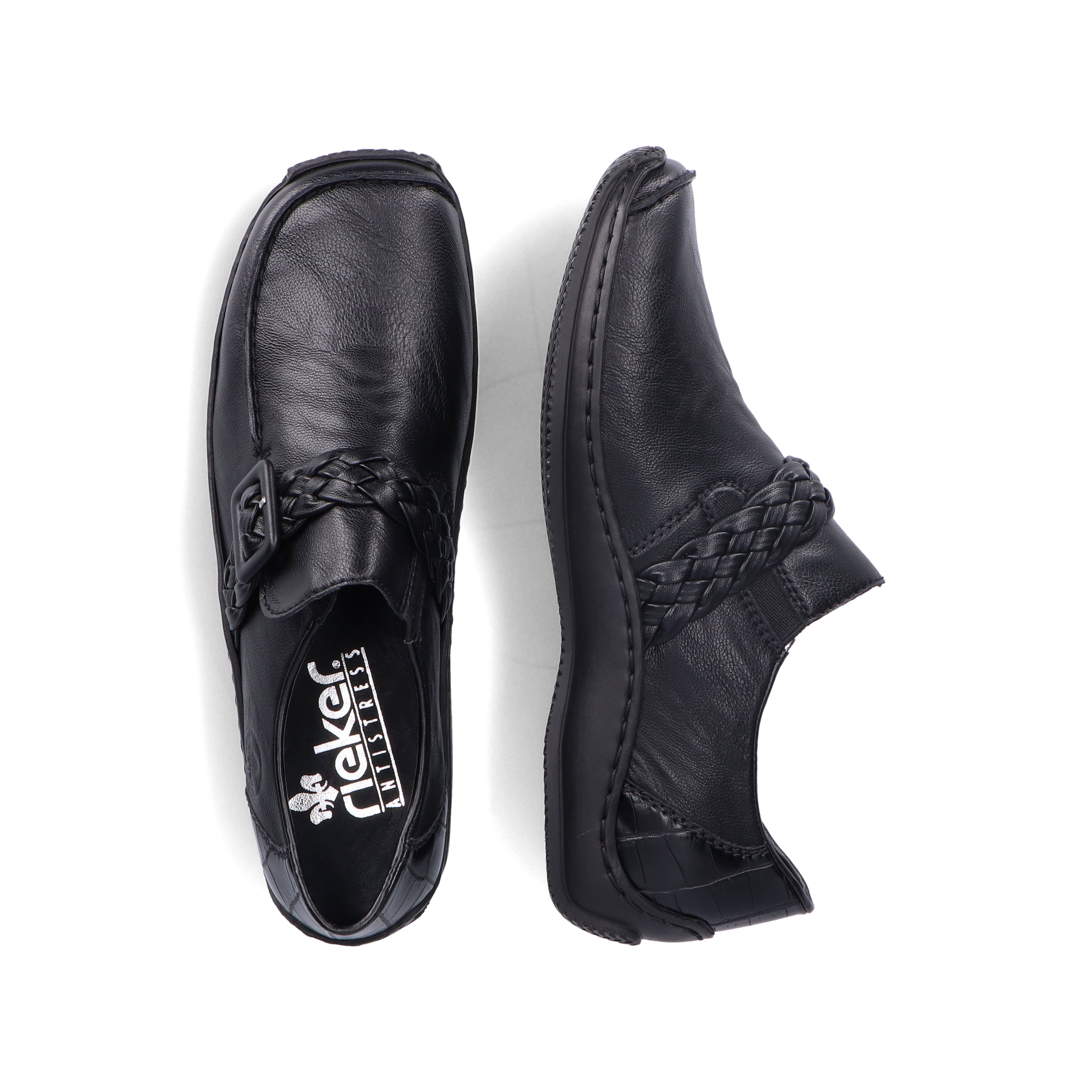 Rieker Damen Slipper mitternachtsschwarz