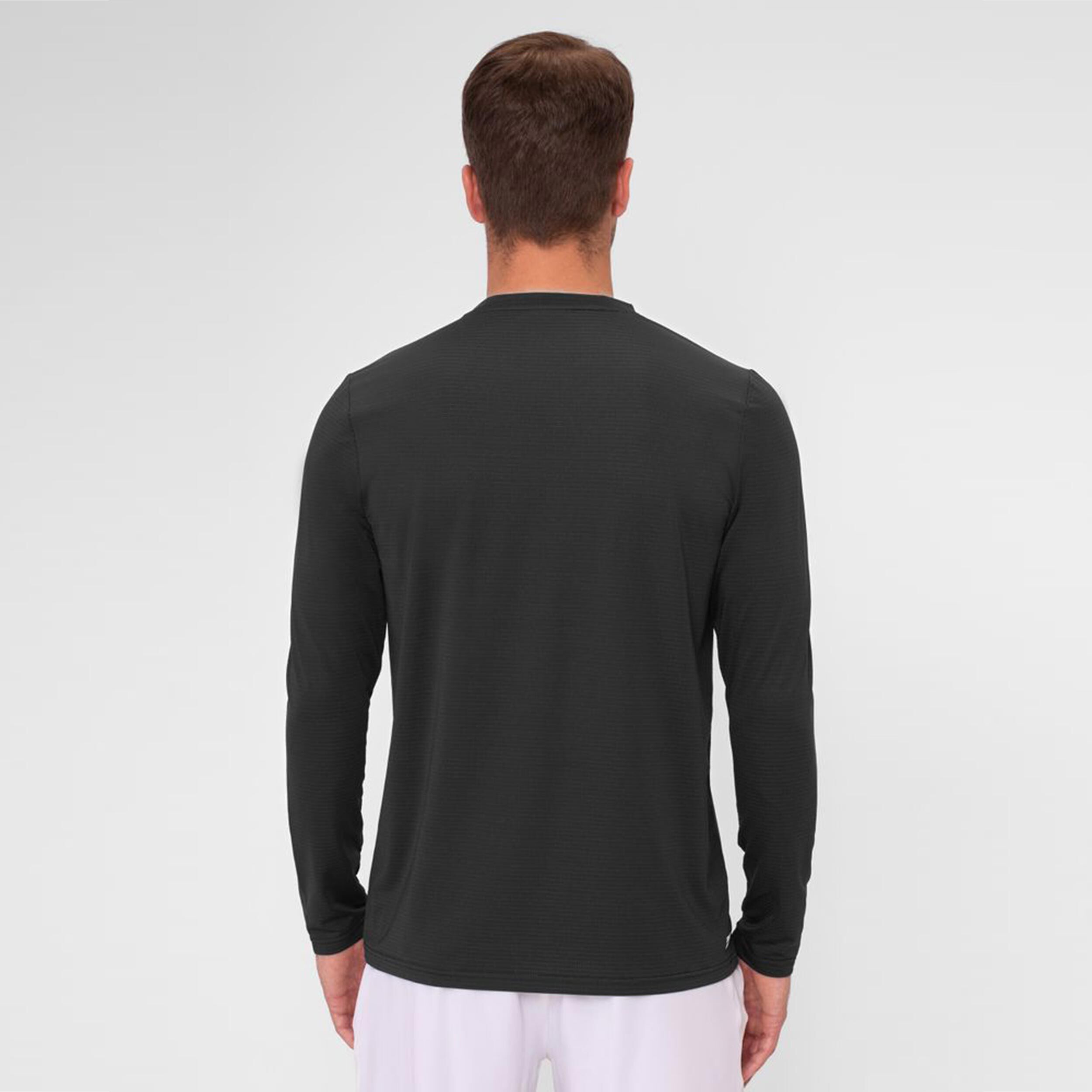 Crew Roundneck Longsleeve Herren - Schwarz