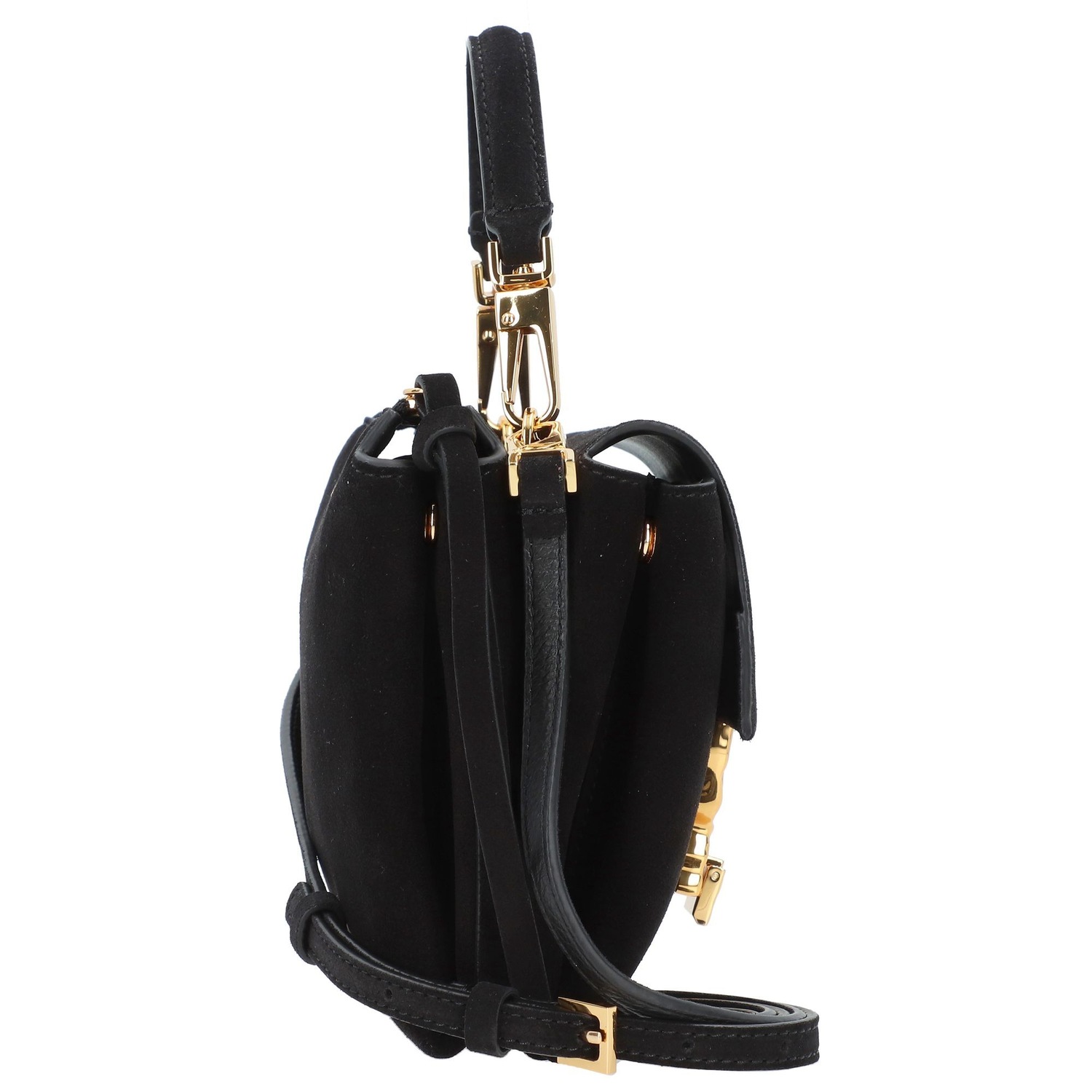 Arlettis Suede Droplet Handtasche Leder 20 cm