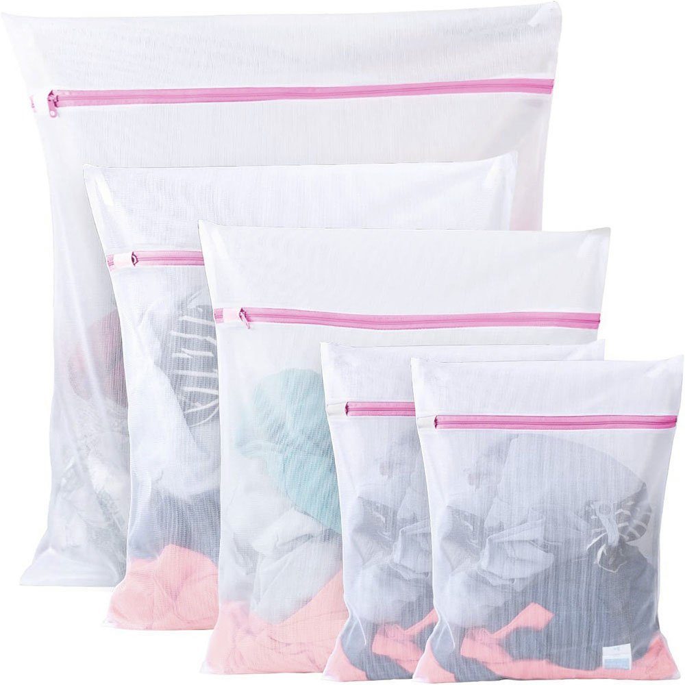 Sarfly Wäschesäckchen Wäschenetz für Waschmaschine 5er Set, Groß*1 Mittel*2 Klein*2
