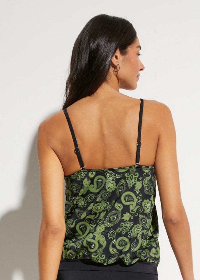 Oversize Tankini Oberteil aus recyceltem Polyamid