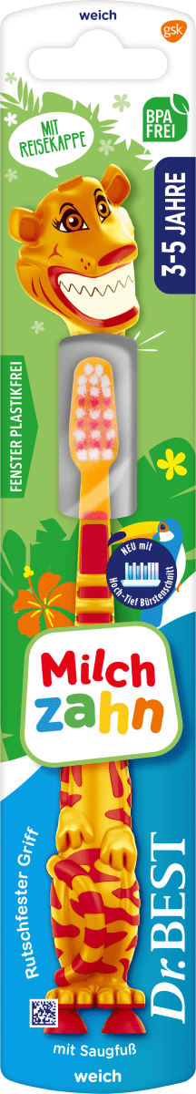 Zahnbürste Kinder Milchzahn, 3 bis 5 Jahre, 1 St