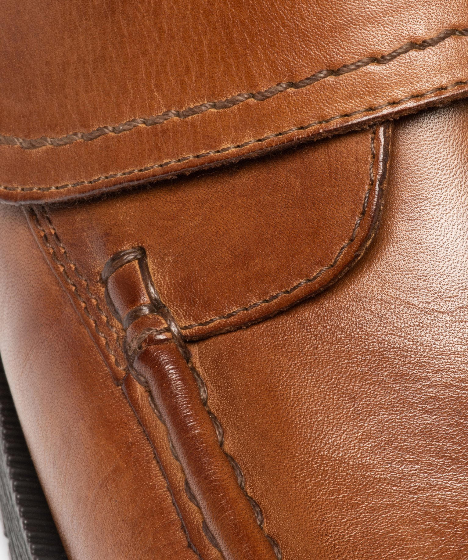 Chaussures bateau homme confort dessus cuir uni marron | GEMO